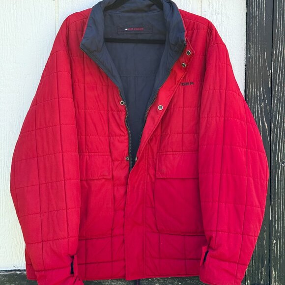 Vintage Hilfiger Quilted Reversible Jacket - Picture 1 of 16